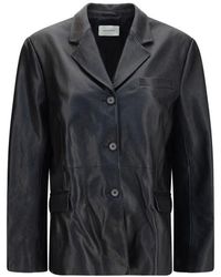 Magda Butrym - Black Lambskin Blazer - Lyst