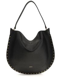 Isabel Marant - Black Calf Leather Bos Taurus Shoulder Bag - Lyst