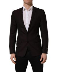 Dolce & Gabbana - Wool Single Breasted Jacket Vigin Clothing - Lyst