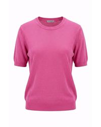 Malo - Pink Cotton Sweater - Lyst