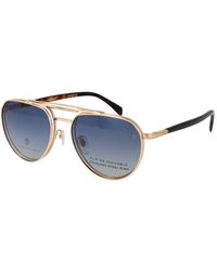 David Beckham - Gold Metal Glasses (frames) - Lyst