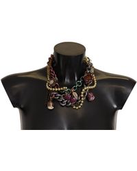 Dolce & Gabbana - Sicilian Elegance-Tone Statement Necklace - Lyst