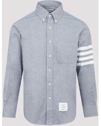 Thom Browne - Straigth Fit Flannel Shirt - Lyst