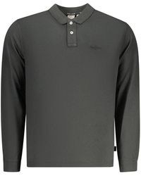 Pepe Jeans - Black Cotton Men Polo Shirt - Lyst