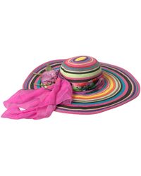 Dolce & Gabbana - Multicolor Fantasy Wide Brim Floppy Hat - Lyst