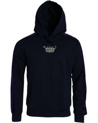 Dolce & Gabbana - Dark Cotton Crown Hooded Sweatshirt Sweater - Lyst