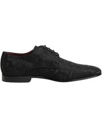 Dolce & Gabbana - Derby In Ornamental Jacquard - Lyst