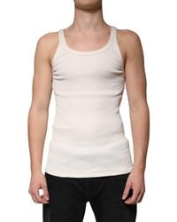 Dolce & Gabbana - Ribbed Tank Top Classic Style - Lyst