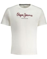 Pepe Jeans - Bianco Cotton Men T - Lyst