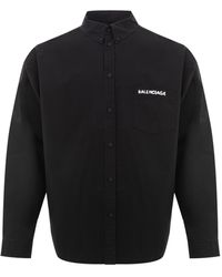 Balenciaga - Elegant Oversized Cotton Shirt - Lyst