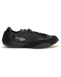 Y-3 - Black Calf Leather Bos Taurus Athletic Sneakers - Eu43/us10 - Lyst