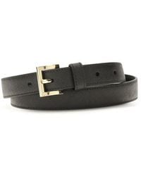 Prada - Black Calf Leather Bos Taurus Regular Belt - Lyst