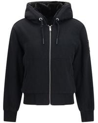 Moose Knuckles - Black Cotton Sweatshirt - Lyst