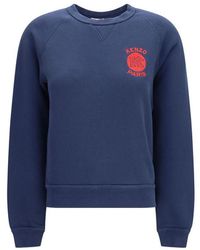 KENZO - Blue Cotton Sweatshirt - Lyst