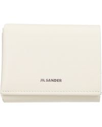 Jil Sander - Beige Leather Wallet - Lyst
