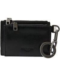 Dolce & Gabbana - Leather Zip Logo Keyring Coin Purse Keyring Wallet - Lyst