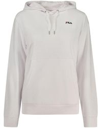 Fila - White Cotton Sweatshirt - Lyst