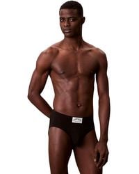 Calvin Klein - Black Cotton Briefs - Lyst