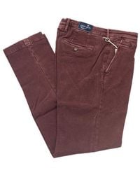 Jacob Cohen - Elegant Burgundy Chino Trousers - Lyst