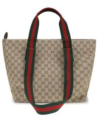 Gucci - Beige Polyester Shoulder Bag - Lyst