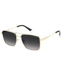 Polaroid - Gold Metal Sunglasses - Lyst