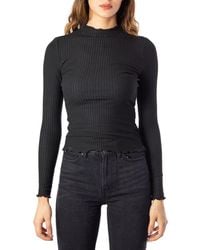 ONLY - Black Polyester Sweater - Lyst