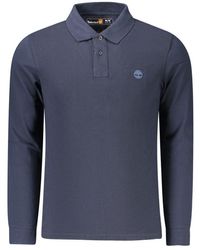 Timberland - Blue Cotton Men Polo Shirt - Lyst
