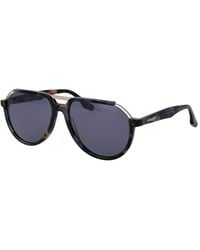Trussardi - Brown Acetate & Stainless Steel Sunglasses - Lyst