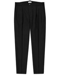 AUTORE - Black Wool Casual Pants - Lyst