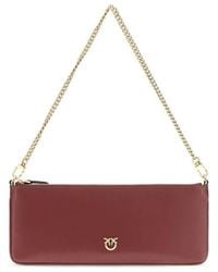 Pinko - Bordeaux Calf Leather Bos Taurus Wallet - Lyst