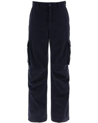 Dolce & Gabbana - Cargo Pants With Logo Plaque - Lyst