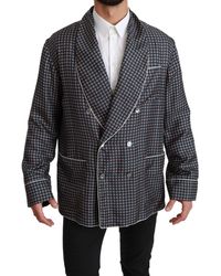 Dolce & Gabbana - Red Silk Crystal Jacket Coat Blazer - Lyst