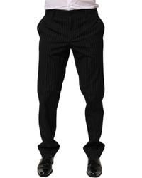Dolce & Gabbana - Striped Dress Formal Trouser Pants Wool Blend - Lyst