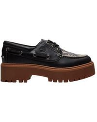 Timberland - Black Leather Platform Pumps - Lyst