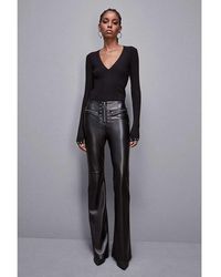 Patrizia Pepe - Black Leather Pants - Lyst