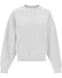 Ami Paris - Organic Cotton Crewneck Sweatshirt - Lyst