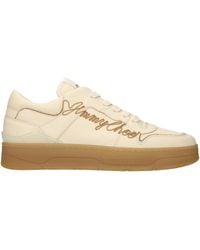 Jimmy Choo - Leather Low Top Sneakers - Lyst