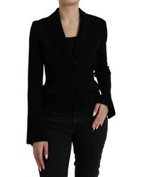 Dolce & Gabbana - Viscose Single Breasted Blazer Jacket - Lyst