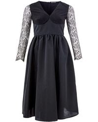 Lardini - Black Polyester Cocktail Dress - Lyst