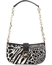 Michael Kors - Carmen Small Haircalf Pouchette Shoulder Crossbody Bag - Lyst