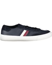 Tommy Hilfiger - Sleek Lace-Up Sneakers With Contrast Accents - Lyst