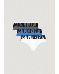 Calvin Klein - Blue Cotton Briefs - Lyst