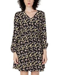 Jacqueline De Yong - Black Viscose Dress - Lyst