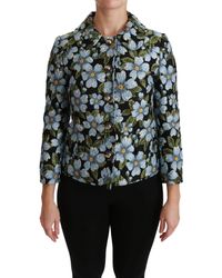 Dolce & Gabbana - Multicolor Floral Blazer Coat Polyester Jacket - Lyst
