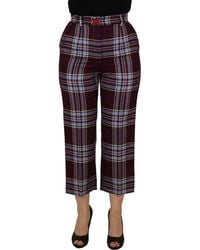 Dolce & Gabbana - Chic Cropped Mid Waist Pants - Lyst