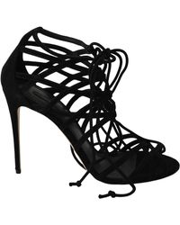 Dolce & Gabbana - Elegant Suede Gladiator Stilettos - Lyst