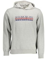 Napapijri - Gray Cotton Sweater - Lyst