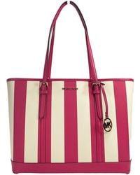 Michael Kors - Jet Set Travel Large Tz Shoulder Pvc Tote Bag Purse - Lyst