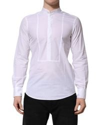 Dolce & Gabbana - Cotton Slim Long Sleeves Formal Shirt - Lyst