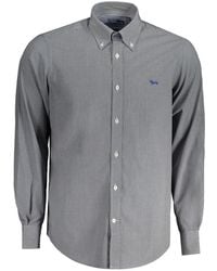 Harmont & Blaine - Blue Cotton Shirt - Lyst